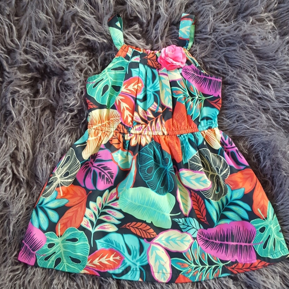 Tropical Print Dress